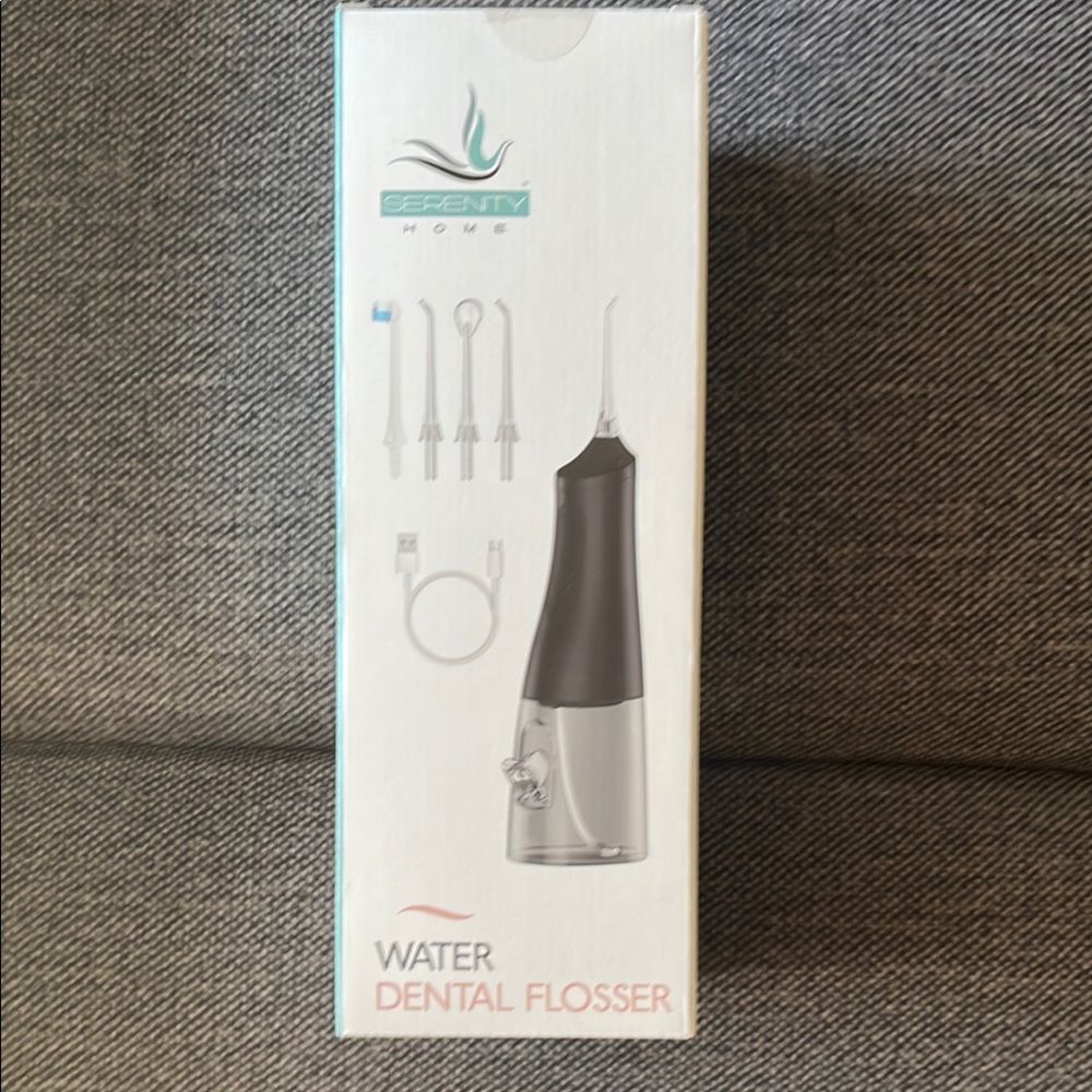 Serenity Home Water Dental Flosser - Black and White
